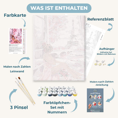 Malen nach Zahlen - Rosatraum