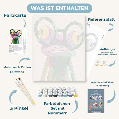 Malen nach Zahlen - Fröhlicher Frosch