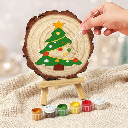 Malen nach Zahlen Baumscheibe - Weihnachtsbaum