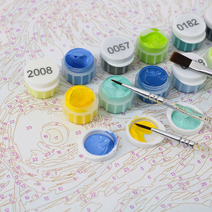Extra Acrylfarben-Set – Malen nach Zahlen