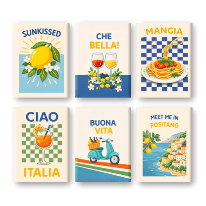 6 Mini-Gemälde | Italienisches Buona Vita Set-Malen nach zahlen