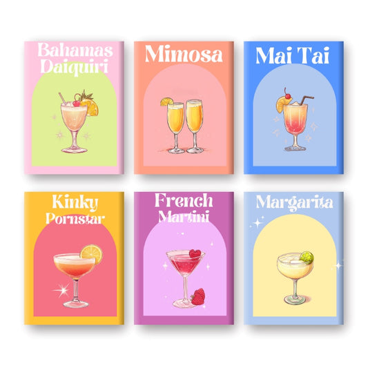 Malen nach Zahlen - Malen nach Zahlen – 6 Mini-Gemälde | Girls Night Out Cocktail-Set