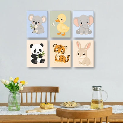 6 Mini-Gemälde | Kleine Süßlinge Set