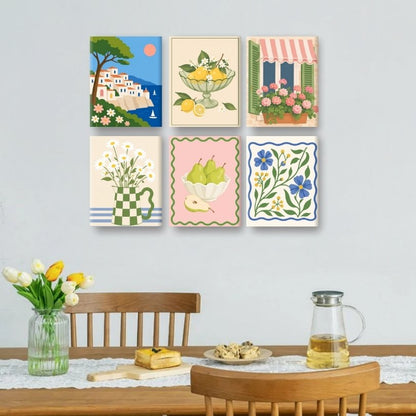 6 Mini-Gemälde | Frühlingszauber Set