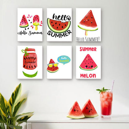  6 Mini-Gemälde | Summer Melon Set Mockup
