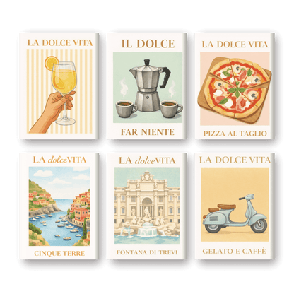 6 Mini-Gemälde | Bella Italia Set-Malen nach zahlen