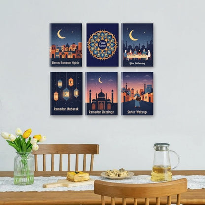 6 Mini-Gemälde | Ramadan Set