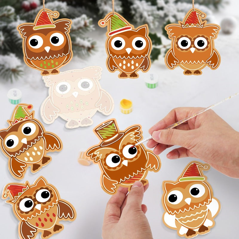 8 XL Weihnachtsanhängern | Festliches Weihnachtseulen-Set