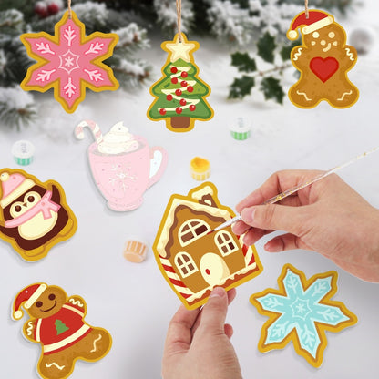 8 XL Weihnachtsanhängern | Süßen Weihnachtsleckereien Set
