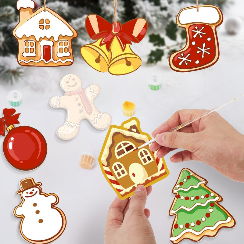 8 XL Weihnachtsanhängern | Fröhliches Weihnachtsplätzchen-Set