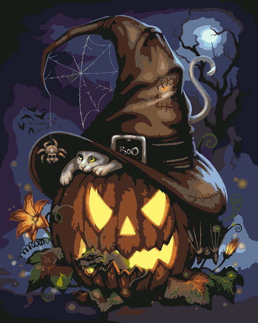 Malen nach Zahlen - Malen nach Zahlen - A Spooktacular Night - by Sarah Richter