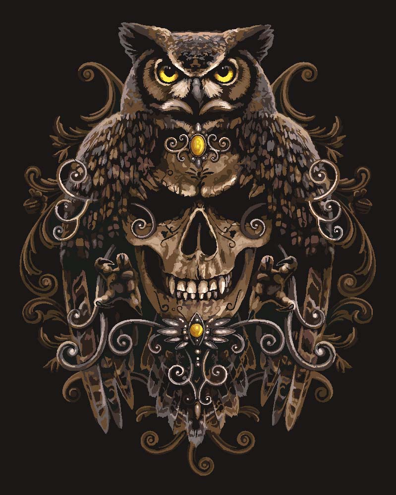Malen nach Zahlen - Malen nach Zahlen - Death Wisdom - by Sarah Richter