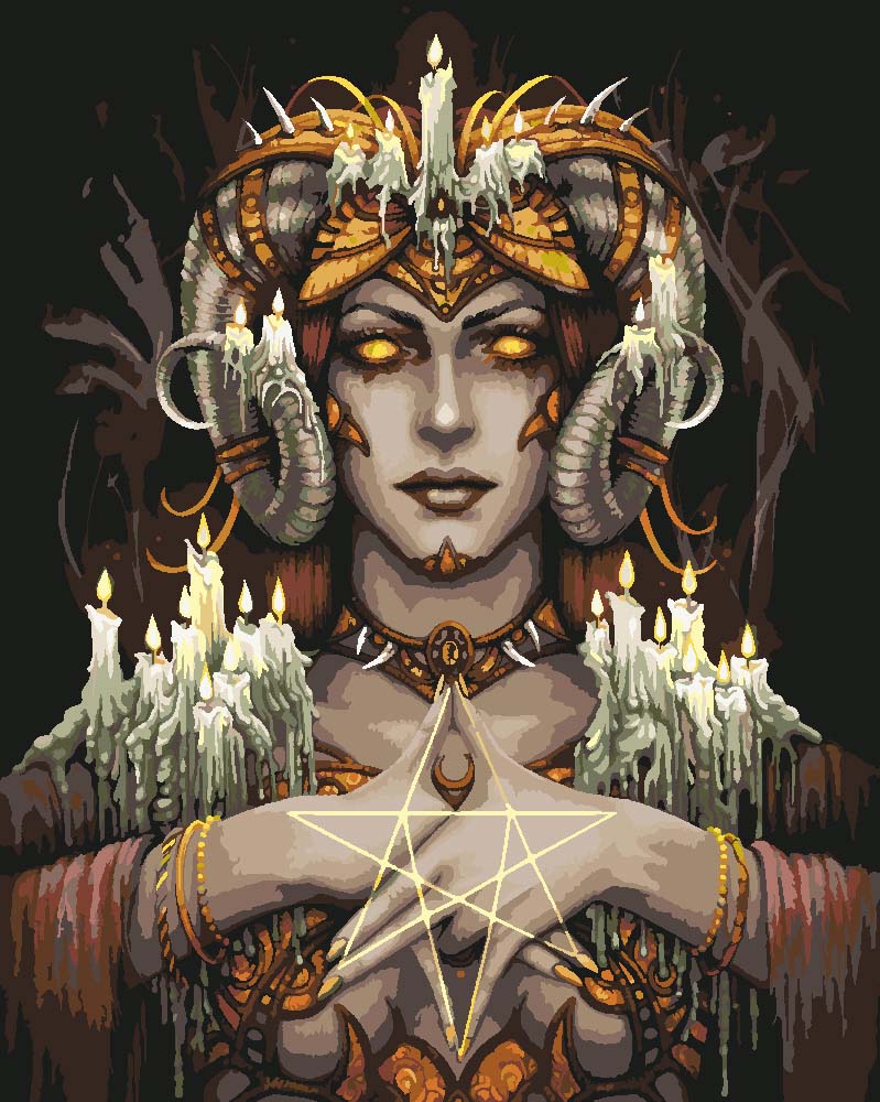 Malen nach Zahlen - Malen nach Zahlen - Keeper of the fire - by Sarah Richter