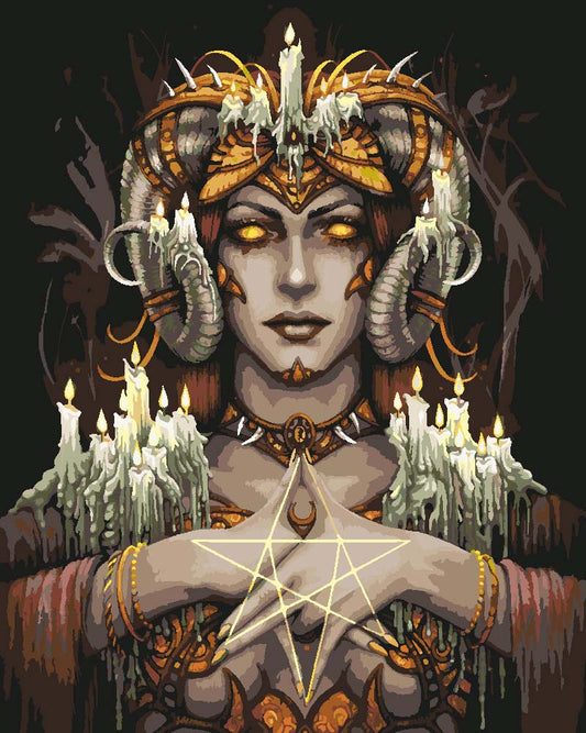 Malen nach Zahlen - Malen nach Zahlen - Keeper of the fire - by Sarah Richter