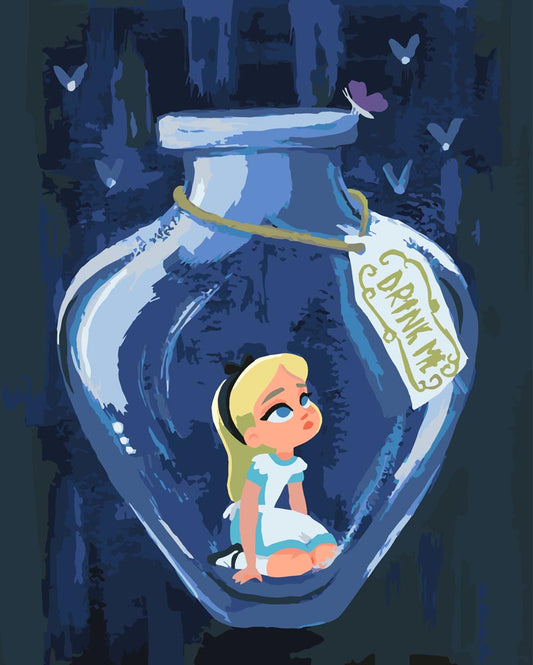 Malen nach Zahlen - Malen nach Zahlen - Drink Me - by saphina art