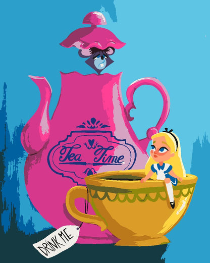 Malen nach Zahlen - Malen nach Zahlen - Tea Time - by saphina art
