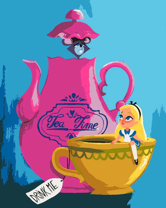 Malen nach Zahlen - Malen nach Zahlen - Tea Time - by saphina art