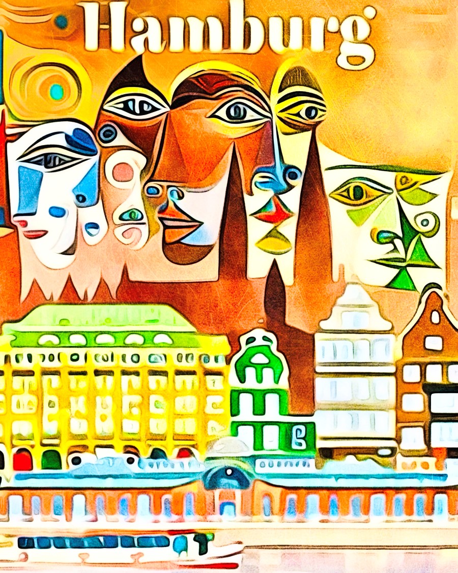 Malen nach Zahlen - Hamburg, Globetrotter by Zamart