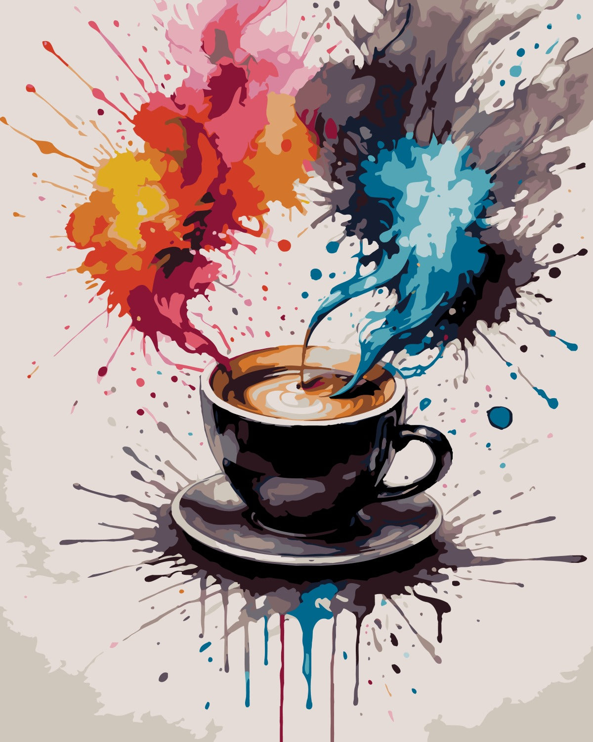 Malen nach Zahlen - Malen nach Zahlen - Kaffee | Color Splash