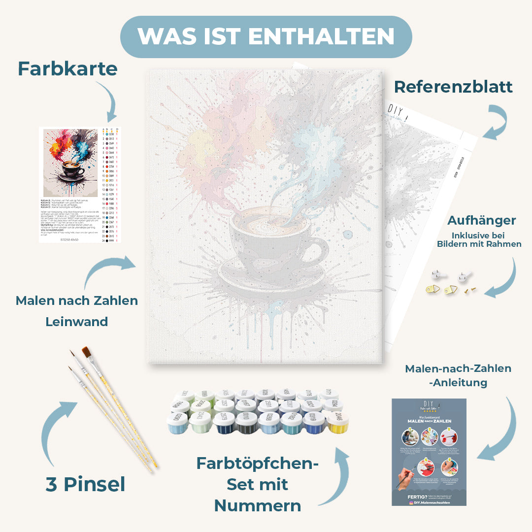 Malen nach Zahlen - Kaffee | Color Splash