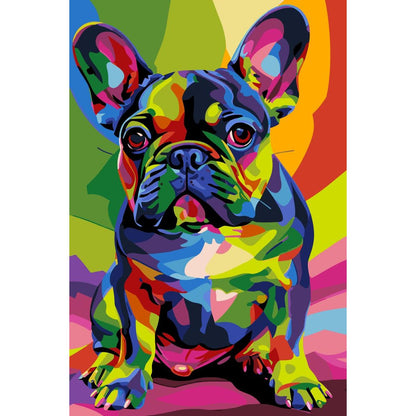 Malen nach Zahlen - Malen nach Zahlen - Bulldog Portrait - Premium Painting