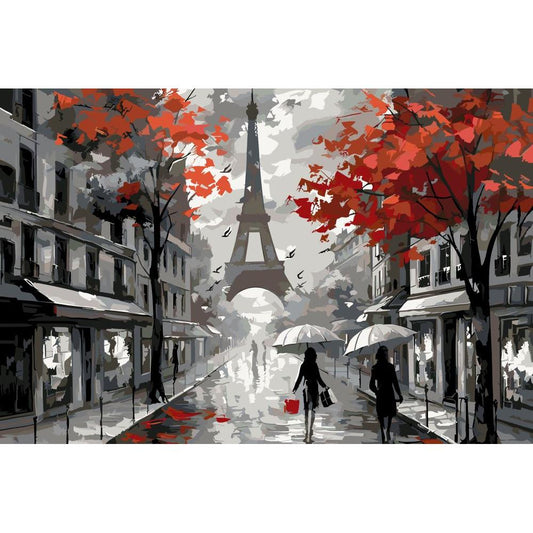 Malen nach Zahlen - Malen nach Zahlen - Verliebt in Paris - Premium Painting