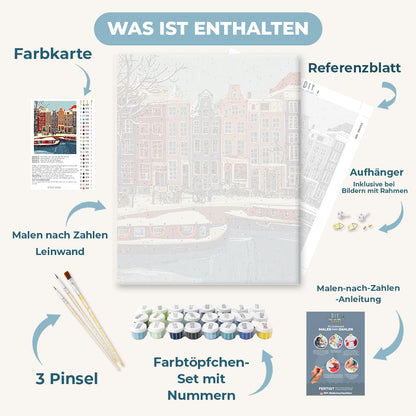 Malen nach Zahlen -  Weihnachten in Amsterdam