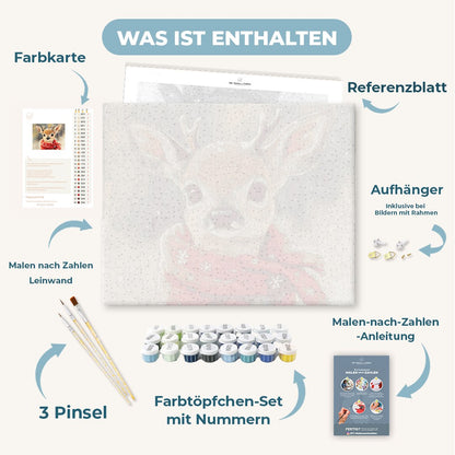 Malen nach Zahlen - Niedliches Rehbaby