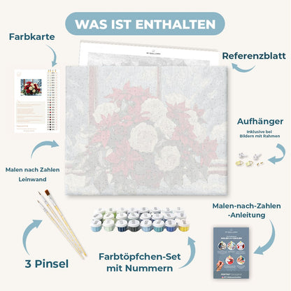 Malen nach Zahlen - Festliche Blumen