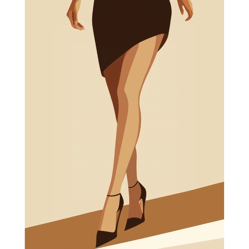 Malen nach Zahlen - Malen nach Zahlen - Elegantes Kleid