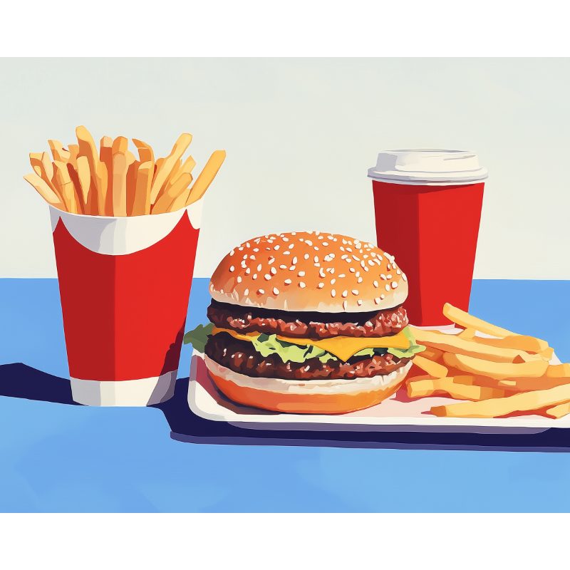 Malen nach Zahlen - Malen nach Zahlen - Fast food