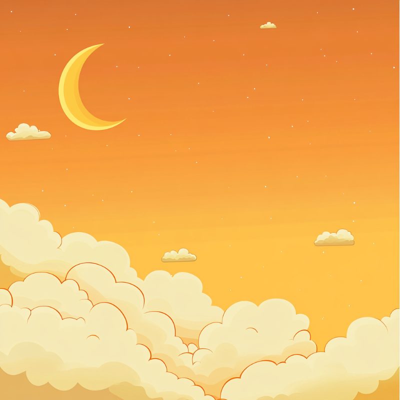 Malen nach Zahlen - Mini Malen nach Zahlen mit Rahmen - Orange sky