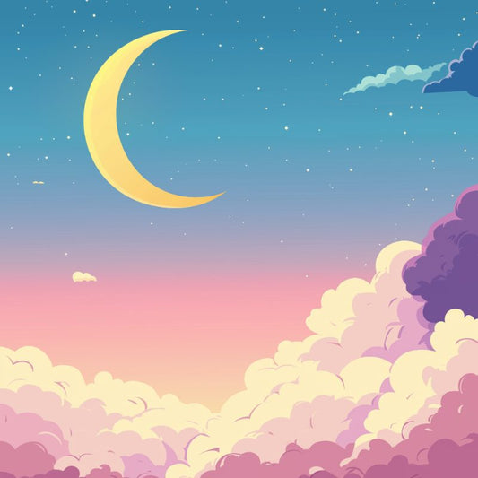 Malen nach Zahlen - Mini Malen nach Zahlen mit Rahmen - Pink sky