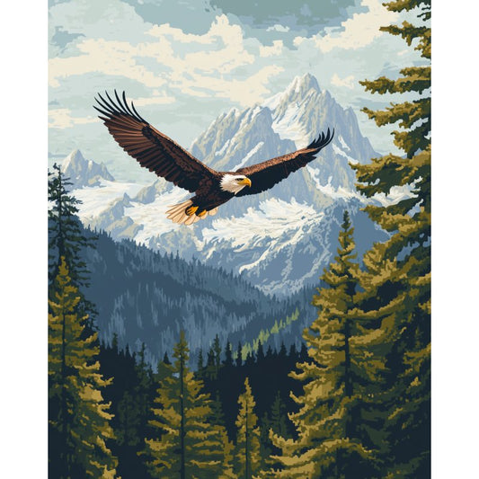 Malen nach Zahlen - Malen nach Zahlen - Majestätischer Adler