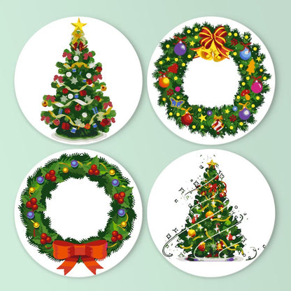 Malen nach Zahlen - Malen nach Zahlen - Weihnachts-Tischsets | 4 Stück