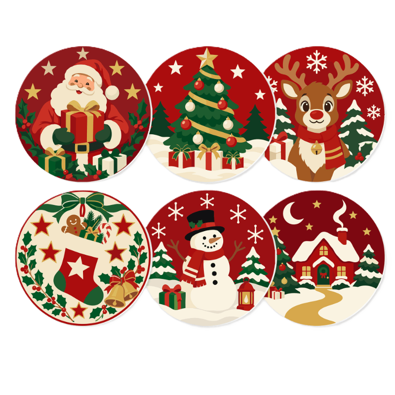 Malen nach Zahlen Tischset – Klassische Weihnachten