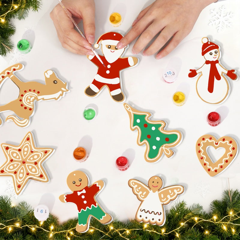 8 XL Weihnachtsanhängern | Lebkuchen-Weihnachtsset