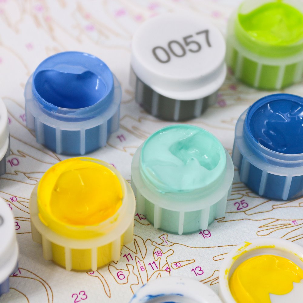 Extra Acrylfarben-Set – Malen nach Zahlen