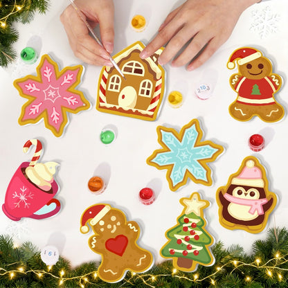 8 XL Weihnachtsanhängern | Süßen Weihnachtsleckereien Set