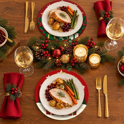 Malen nach Zahlen Tischset – Klassische Weihnachten