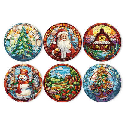 Malen nach Zahlen - Malen nach Zahlen - Weihnachts-Tischsets | 6 Stück
