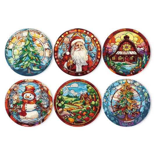 Malen nach Zahlen - Malen nach Zahlen - Weihnachts-Tischsets | 6 Stück