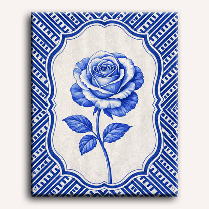 Malen nach Zahlen - Keramik Rose