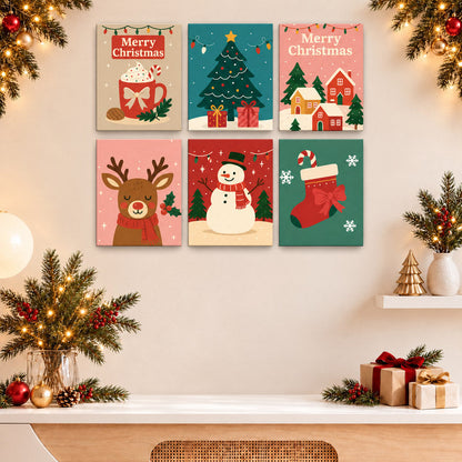 Malen nach Zahlen Weihnachtsgeschenkbox - Klassisch Bundle