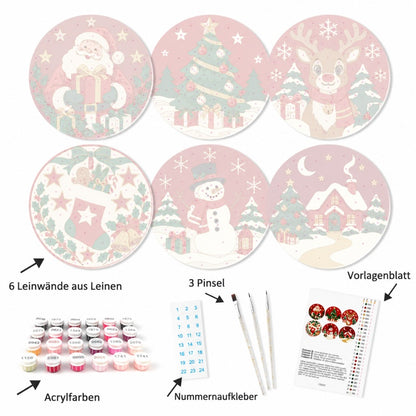 Malen nach Zahlen Tischset – Klassische Weihnachten