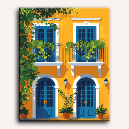 Malen nach Zahlen - Farben von Lissabon