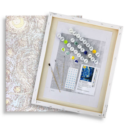 Malen nach Zahlen - Sternennacht-Schnauzer