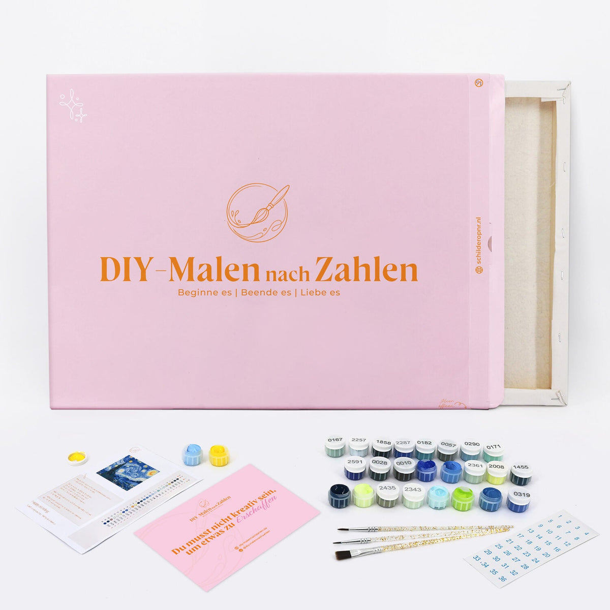 Malen nach Zahlen - Mitternachts-Selfie mit dem Weihnachtsmann