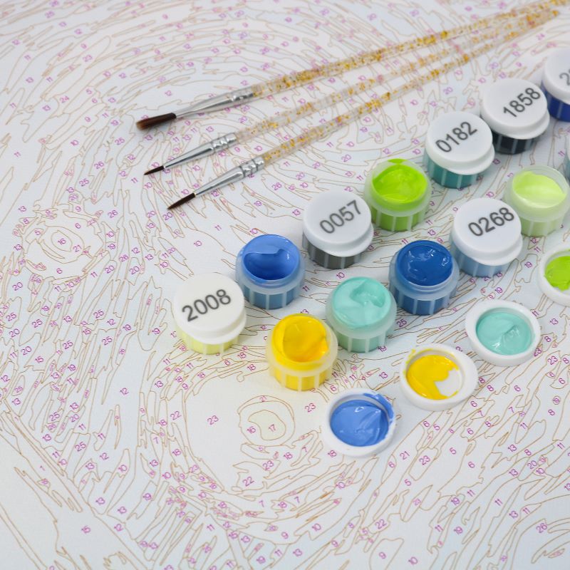 Malen nach Zahlen - Rentiers Schlummertrunk