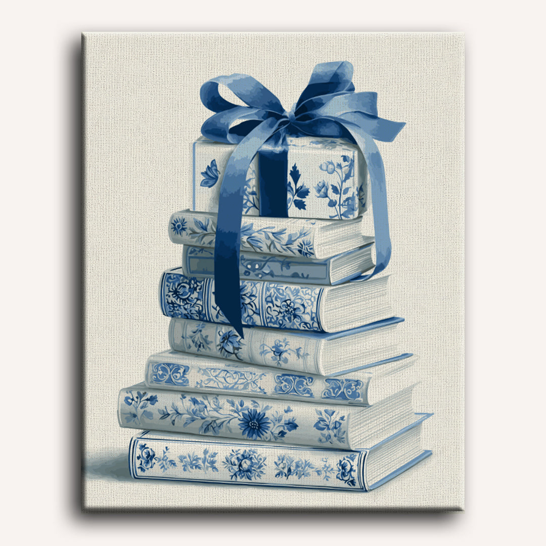 Malen nach Zahlen - Delfter blaue Bibliothek